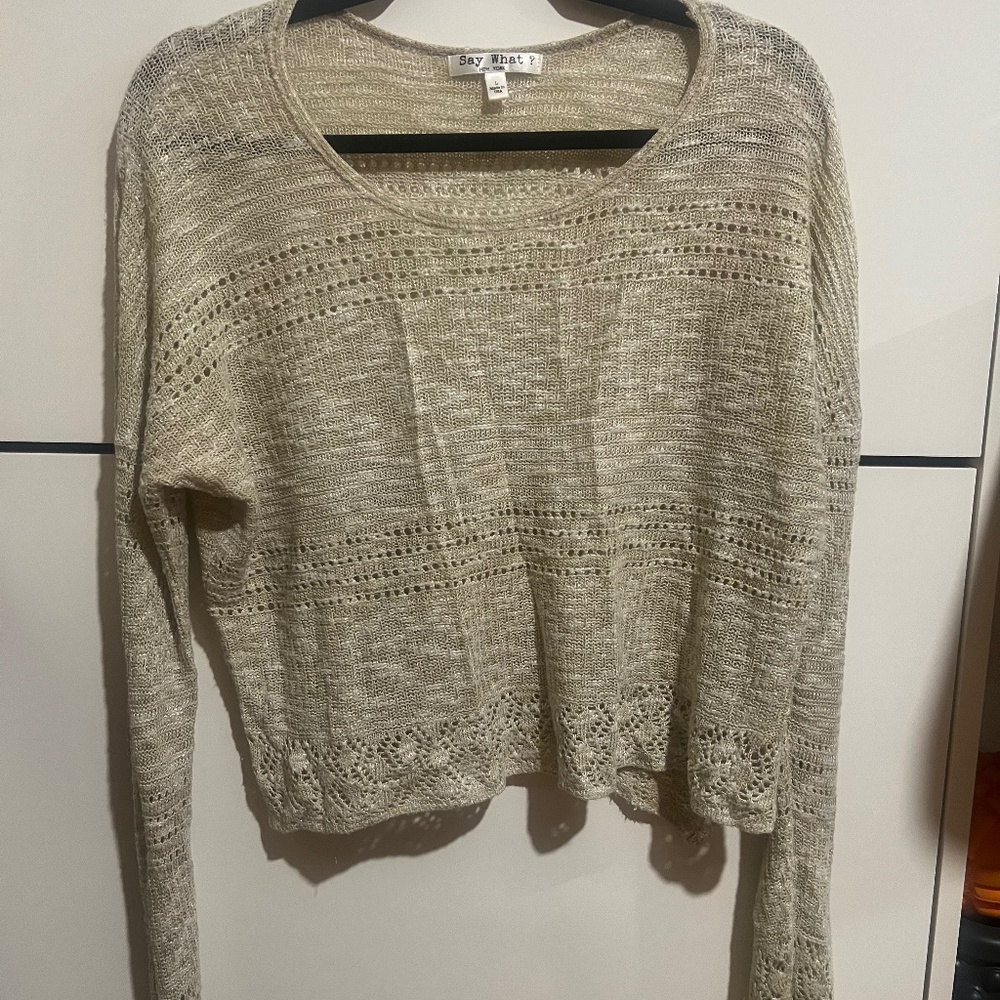 Say What Knitted Top